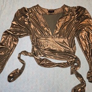 Golden Brown Shimmery Top